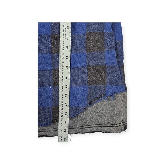 NWT Oli & Hali Oversized Plaid Hooded Button Down Shacket S Blue Gray Shirt Jack - Picture 6 of 8